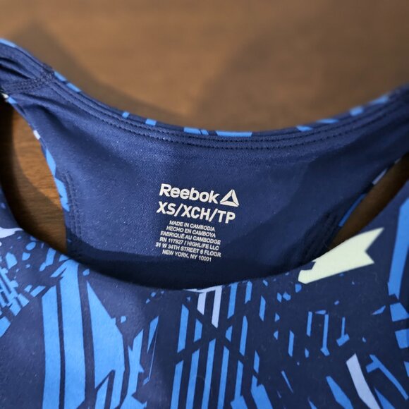 Reebok sport wear form fitting blue and light blue with some white as well - Picture 2 of 5